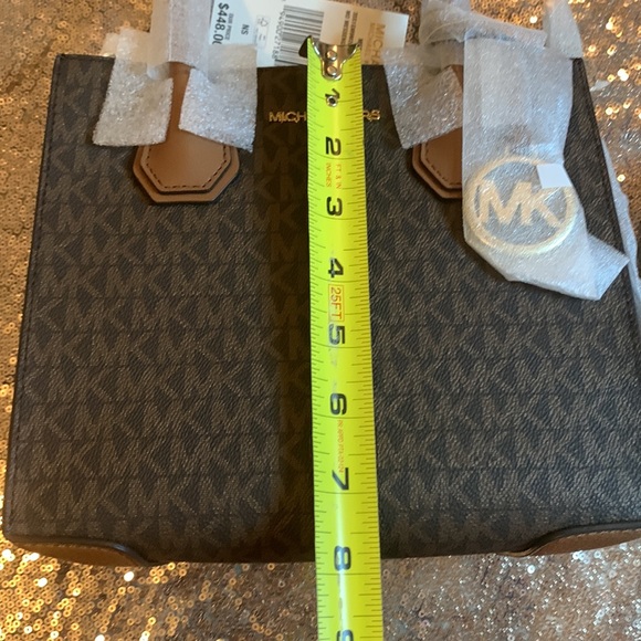 Michael Kors Mercer Medium Messenger Brown NEW - Picture 6 of 12